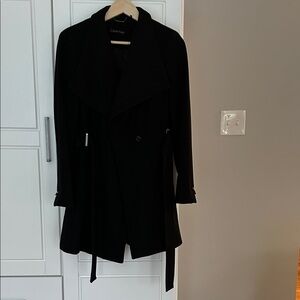 Calvin Klein Women's Wool Coat - Single button with Belt